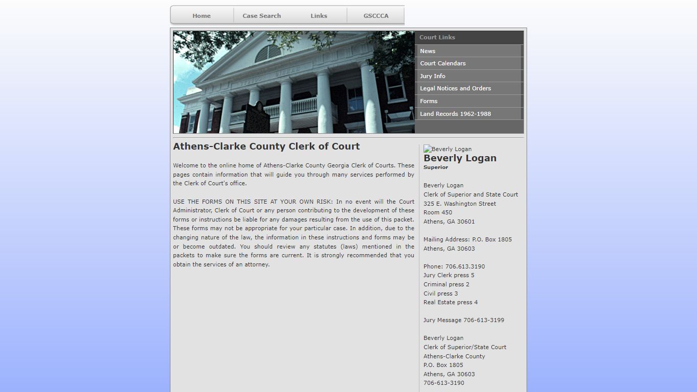 Athens-Clarke County Clerk of Court